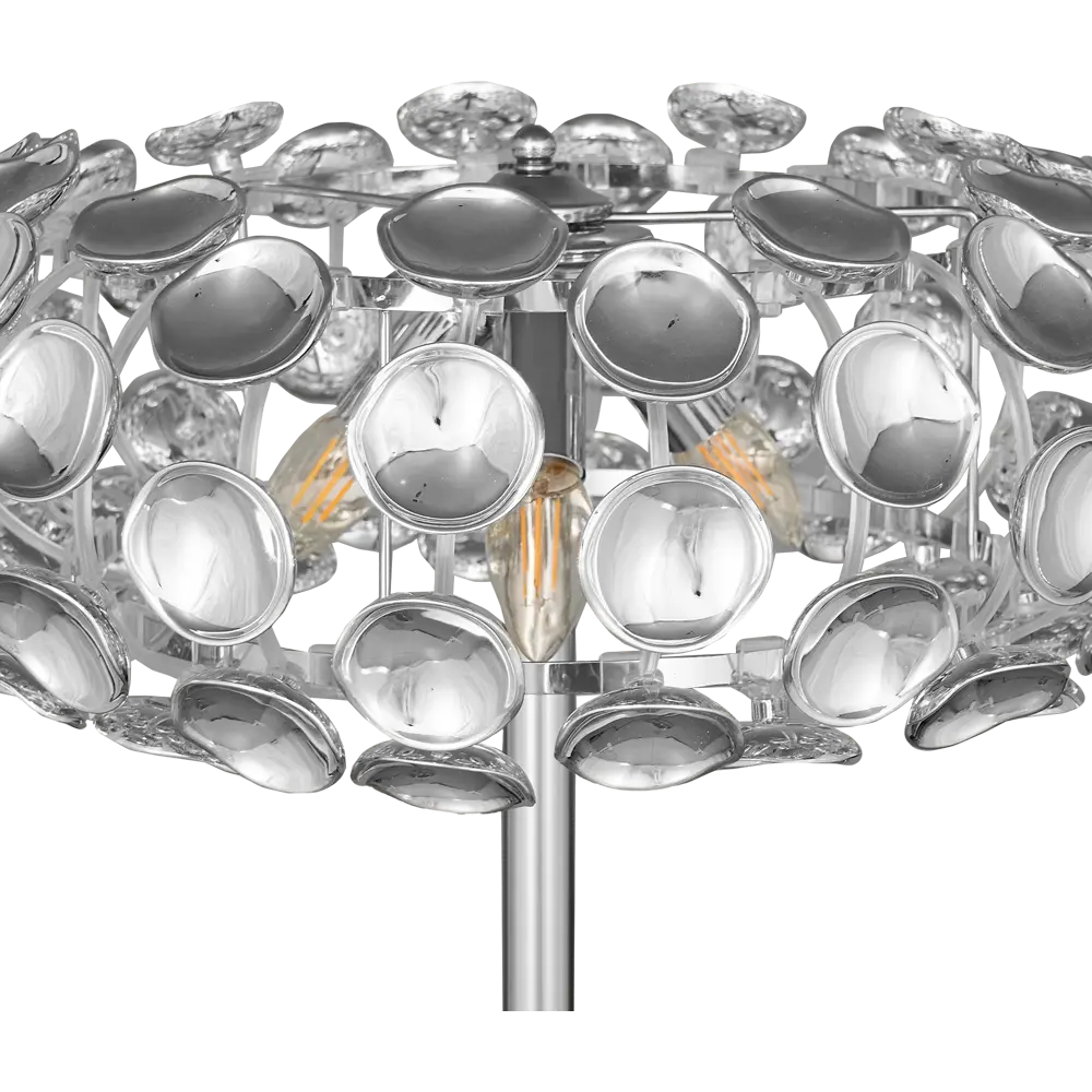 Фото 4 Торшер Mosca Chrome L1096-3F, цвет серебристый Фото 4 Торшер Mosca Chrome L1096-3F, цвет серебристый