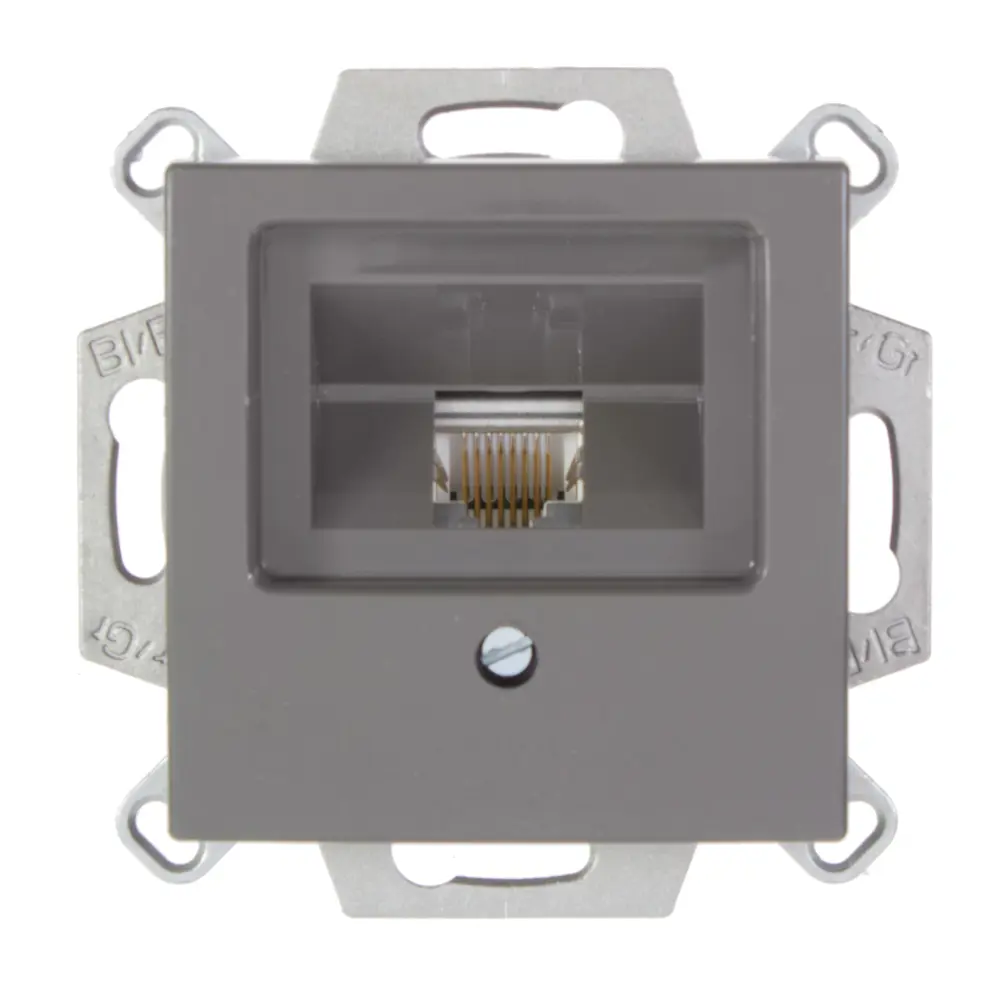 Фото Розетка компьютерная ABB BJB Basic 55 Шато цвет черный Фото Розетка компьютерная ABB BJB Basic 55 Шато цвет черный