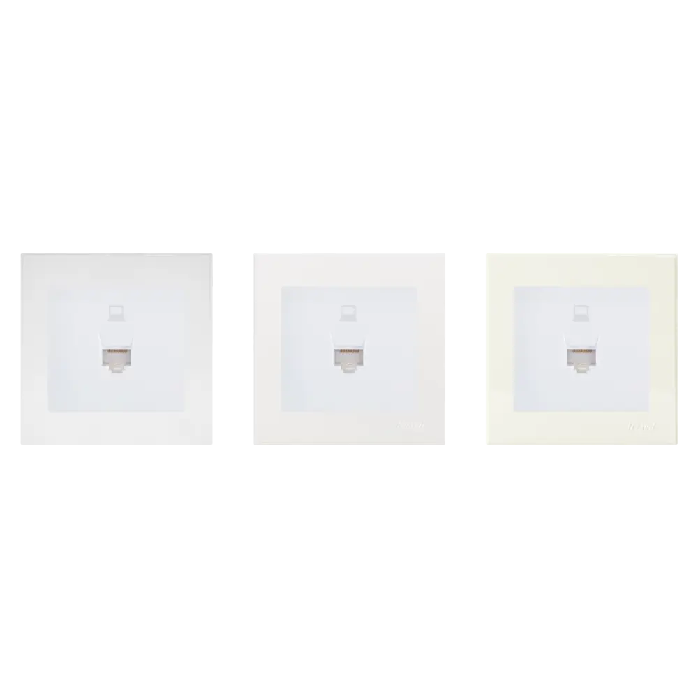 Фото 2 Розетка компьютерная встраиваемая Lezard Rain RJ45, цвет белый Фото 2 Розетка компьютерная встраиваемая Lezard Rain RJ45, цвет белый