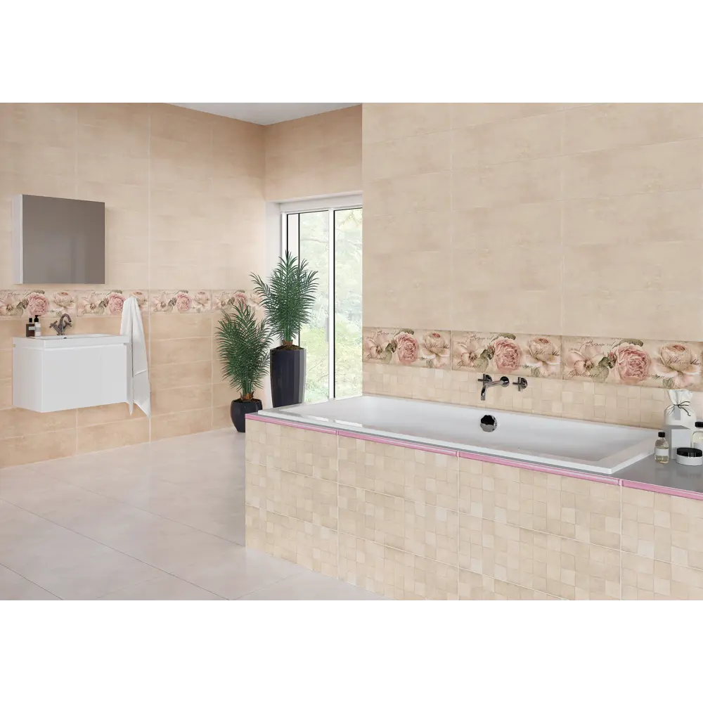 Фото 4 Бордюр настенный Cersanit Ravenna 8x59.8 см 1.06 м² цвет мультиколор Фото 4 Бордюр настенный Cersanit Ravenna 8x59.8 см 1.06 м² цвет мультиколор