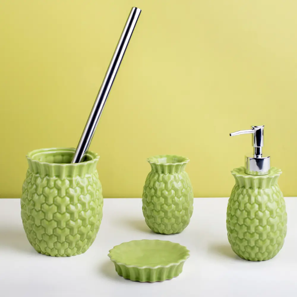Фото 2 Стакан для зубных щёток настольный «Ananas» Фото 2 Стакан для зубных щёток настольный «Ananas»