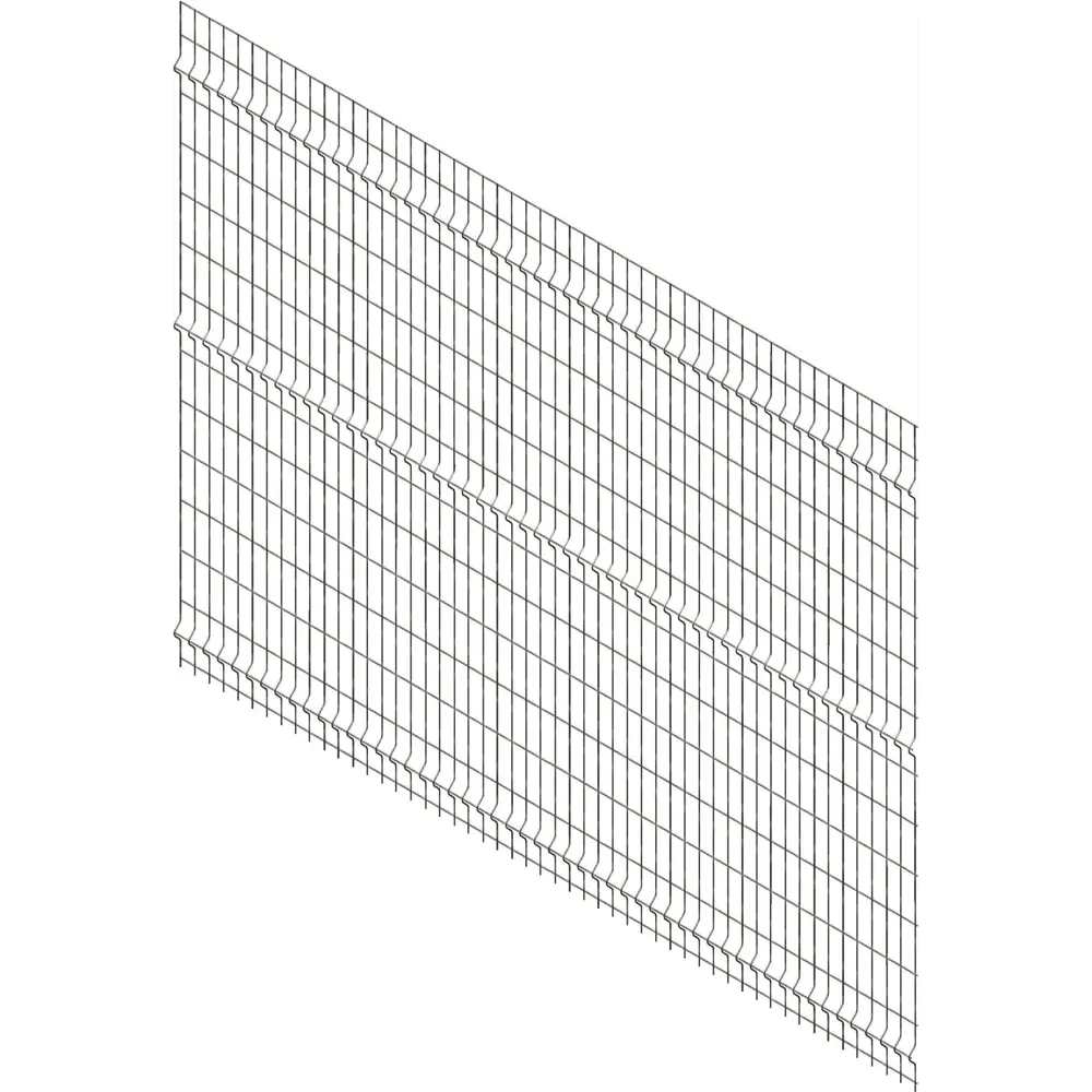 Фото 3D панель Преграда 4 для забора 1.94х2.7 м серый Фото 3D панель Преграда 4 для забора 1.94х2.7 м серый