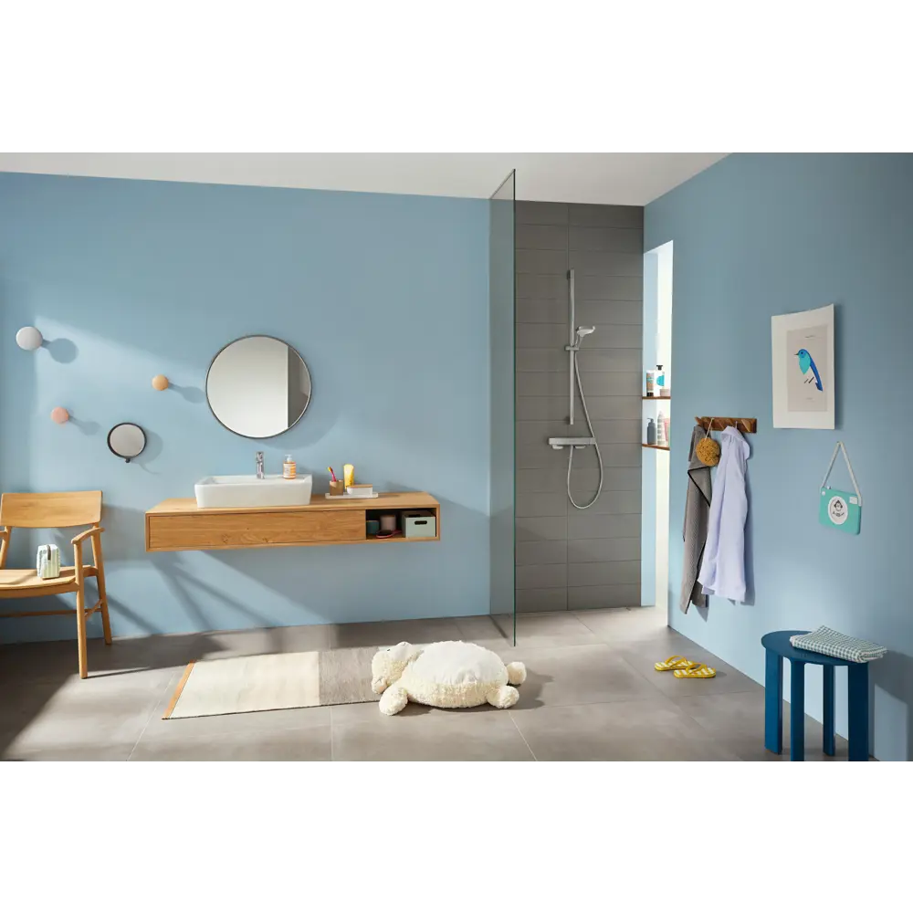 Фото 3 Душевая стойка Hansgrohe Croma Select E Vario 90 см 3 режима Фото 3 Душевая стойка Hansgrohe Croma Select E Vario 90 см 3 режима