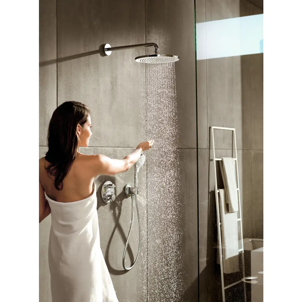 Фото 2 Подключение для шланга душевого Hansgrohe Fixfit Porter с держателем цвет хром Фото 2 Подключение для шланга душевого Hansgrohe Fixfit Porter с держателем цвет хром