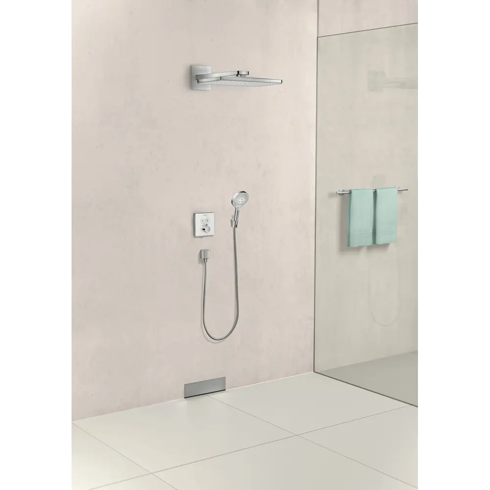 Фото 2 Подключение для душевого шланга Hansgrohe Fixfit Square цвет хром Фото 2 Подключение для душевого шланга Hansgrohe Fixfit Square цвет хром