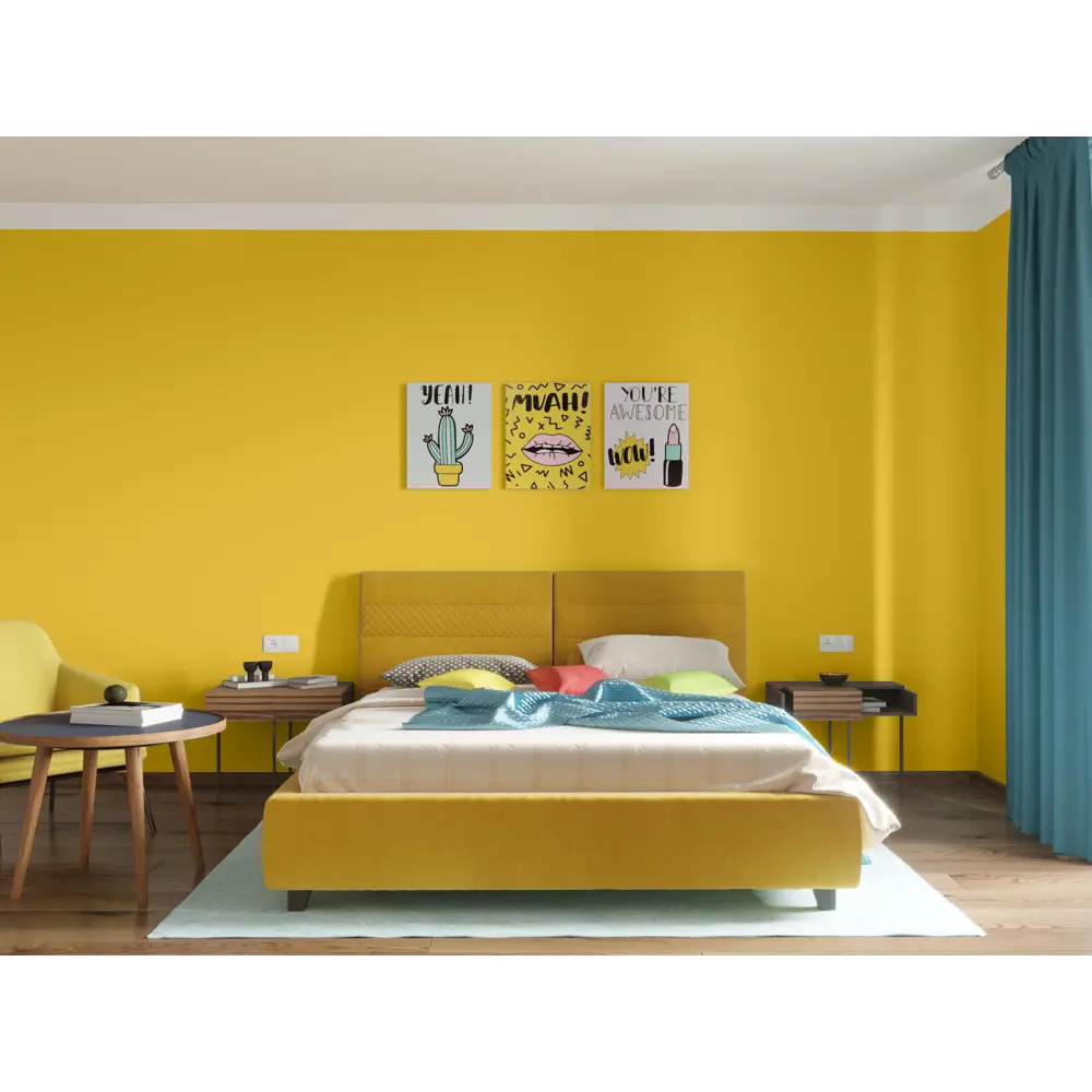 Фото 4 Краска для стен и потолков Trend Farbe цвет Медовая груша 1 л Фото 4 Краска для стен и потолков Trend Farbe цвет Медовая груша 1 л