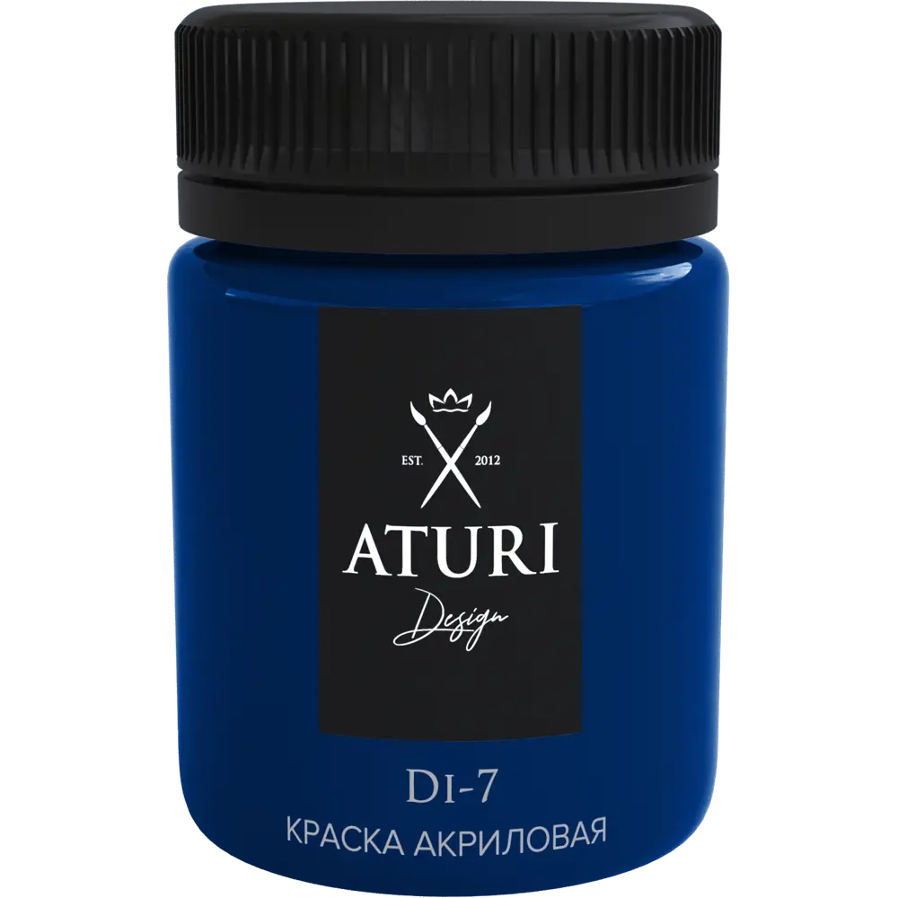 Фото 2 Краска акриловая Aturi Design глянцевая цвет тёмно-синий 60 г Фото 2 Краска акриловая Aturi Design глянцевая цвет тёмно-синий 60 г