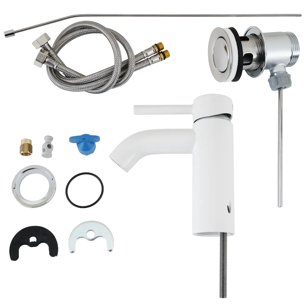 Фото 3 Смеситель для раковины Ideal Standard Kolva однорычажный цвет белый Фото 3 Смеситель для раковины Ideal Standard Kolva однорычажный цвет белый
