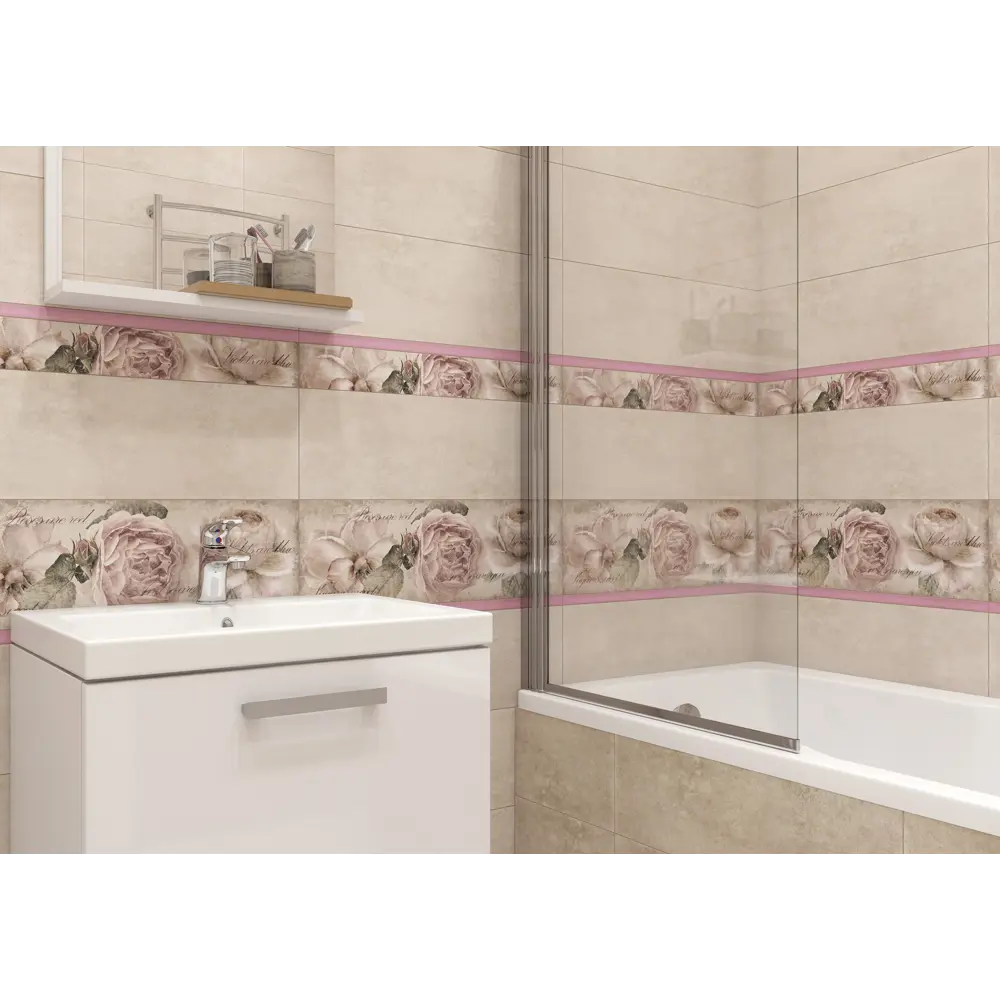 Фото 7 Бордюр настенный Cersanit Ravenna 8x59.8 см 1.06 м² цвет мультиколор Фото 7 Бордюр настенный Cersanit Ravenna 8x59.8 см 1.06 м² цвет мультиколор