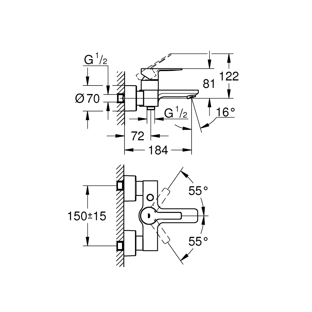 Фото 3 Однорычажный смеситель для ванны Grohe Lineare суперсталь 33849DC1 Фото 3 Однорычажный смеситель для ванны Grohe Lineare суперсталь 33849DC1