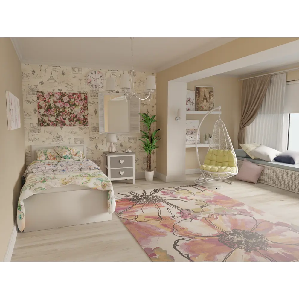 Фото 4 Тумба с 2 ящиками 37х27х41 см цвет серый Фото 4 Тумба с 2 ящиками 37х27х41 см цвет серый
