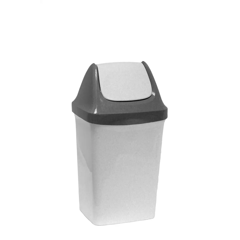 Фото Корзины для мусора 15 л Idea пластик цвет серый Фото Корзины для мусора 15 л Idea пластик цвет серый