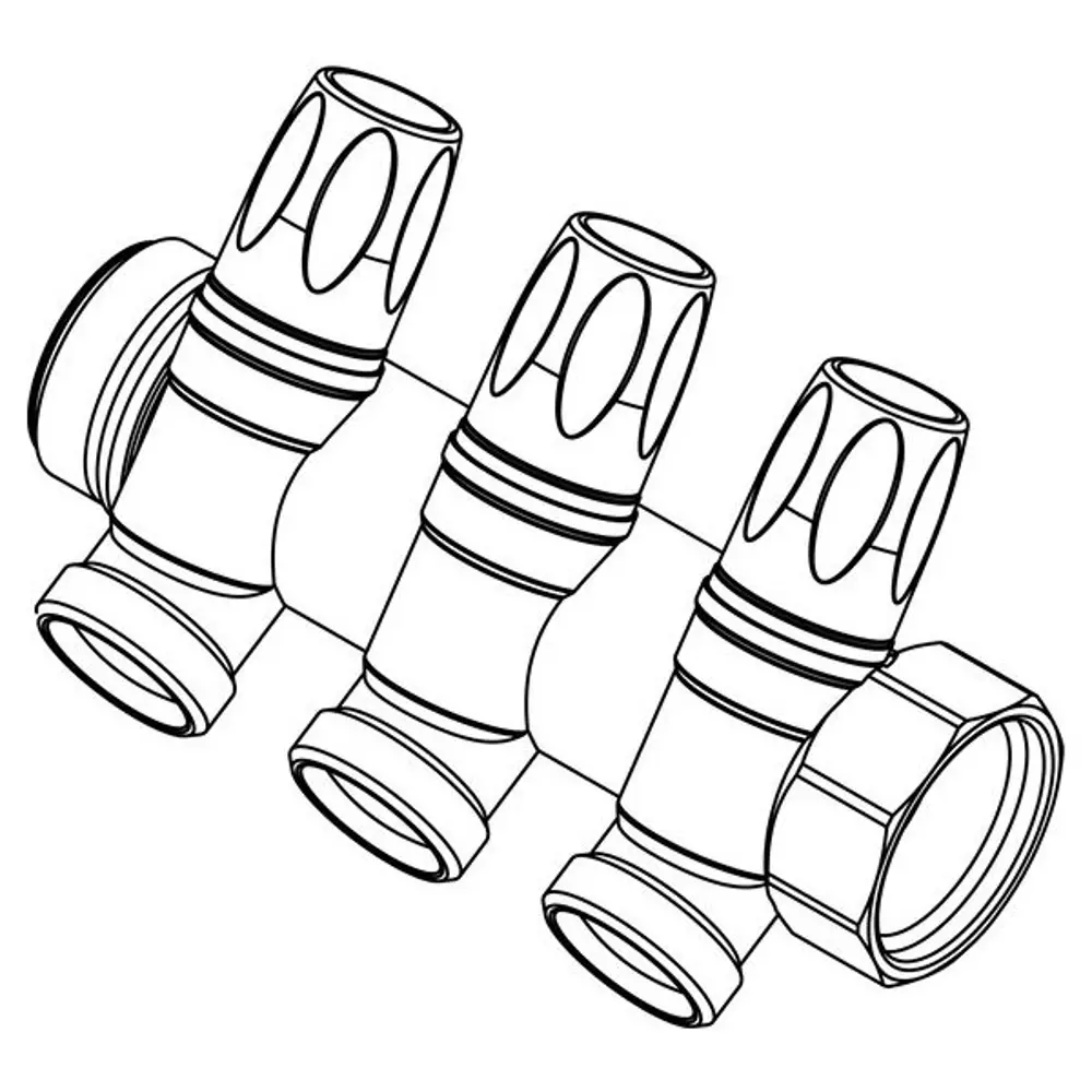 Фото 4 Коллектор Rehau Rautitan MX на 3 выхода, 1"x3/4", евроконус 131645 Фото 4 Коллектор Rehau Rautitan MX на 3 выхода, 1"x3/4", евроконус 131645