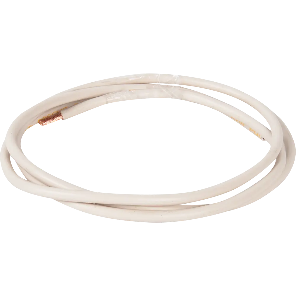 Фото 2 Провод Electraline ПУГВ 1x4 мм на отрез ГОСТ цвет белый Фото 2 Провод Electraline ПУГВ 1x4 мм на отрез ГОСТ цвет белый