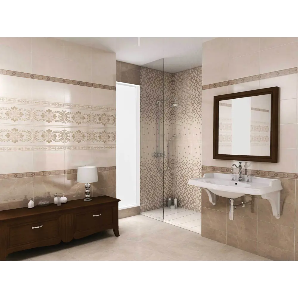 Фото 3 Плитка настенная Kerama Marazzi Мармион 25x40 см 1.1 м² цвет бежевый Фото 3 Плитка настенная Kerama Marazzi Мармион 25x40 см 1.1 м² цвет бежевый