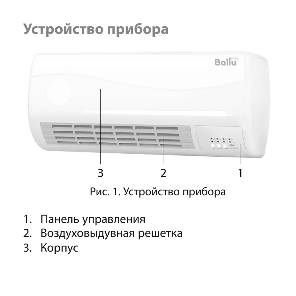 Фото 8 Тепловентилятор керамический электрический Ballu BFH/W 102W 2000 Вт Фото 8 Тепловентилятор керамический электрический Ballu BFH/W 102W 2000 Вт