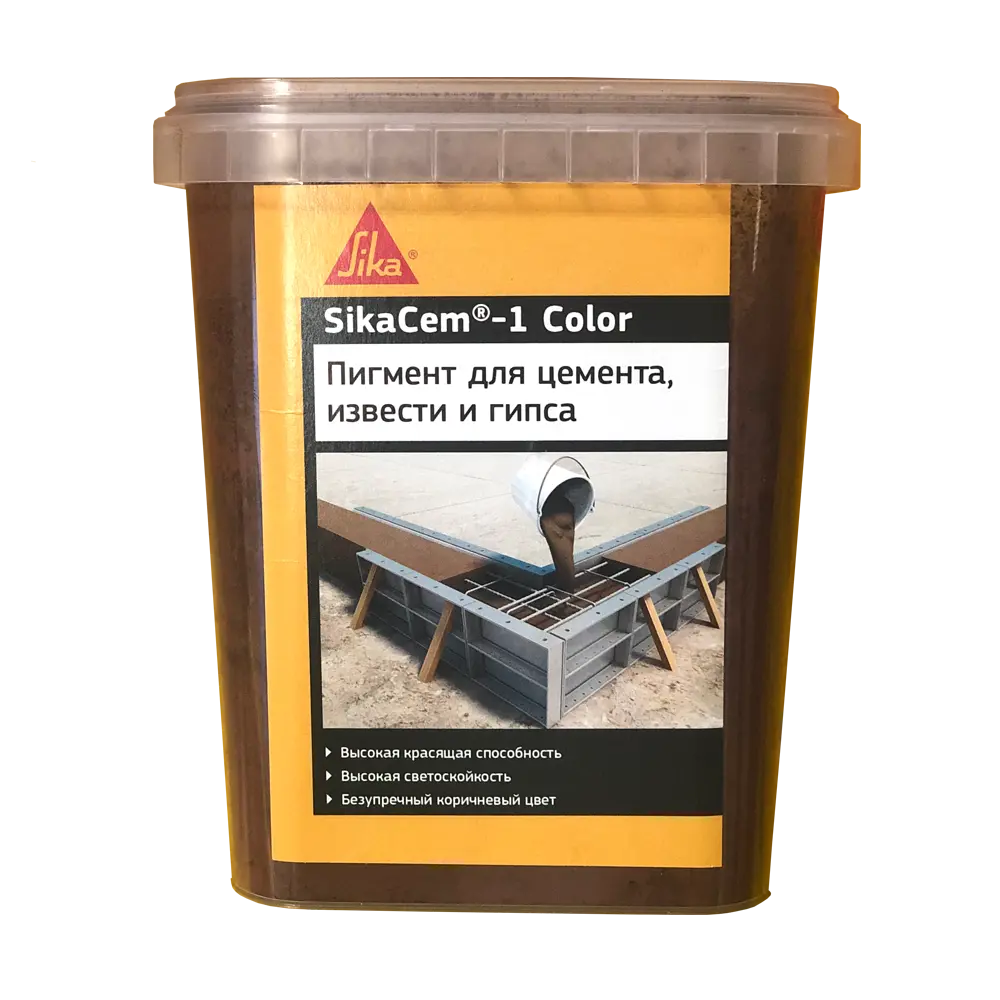 Фото Краситель SikaCem-1 Color коричневый 1 кг Фото Краситель SikaCem-1 Color коричневый 1 кг