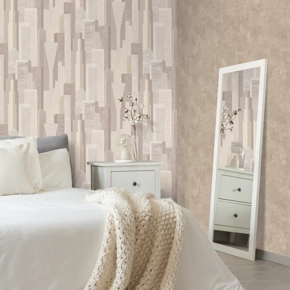 Фото 5 Обои флизелиновые Monte Solaro Sayonara бежевые 1.06 м 9059-17