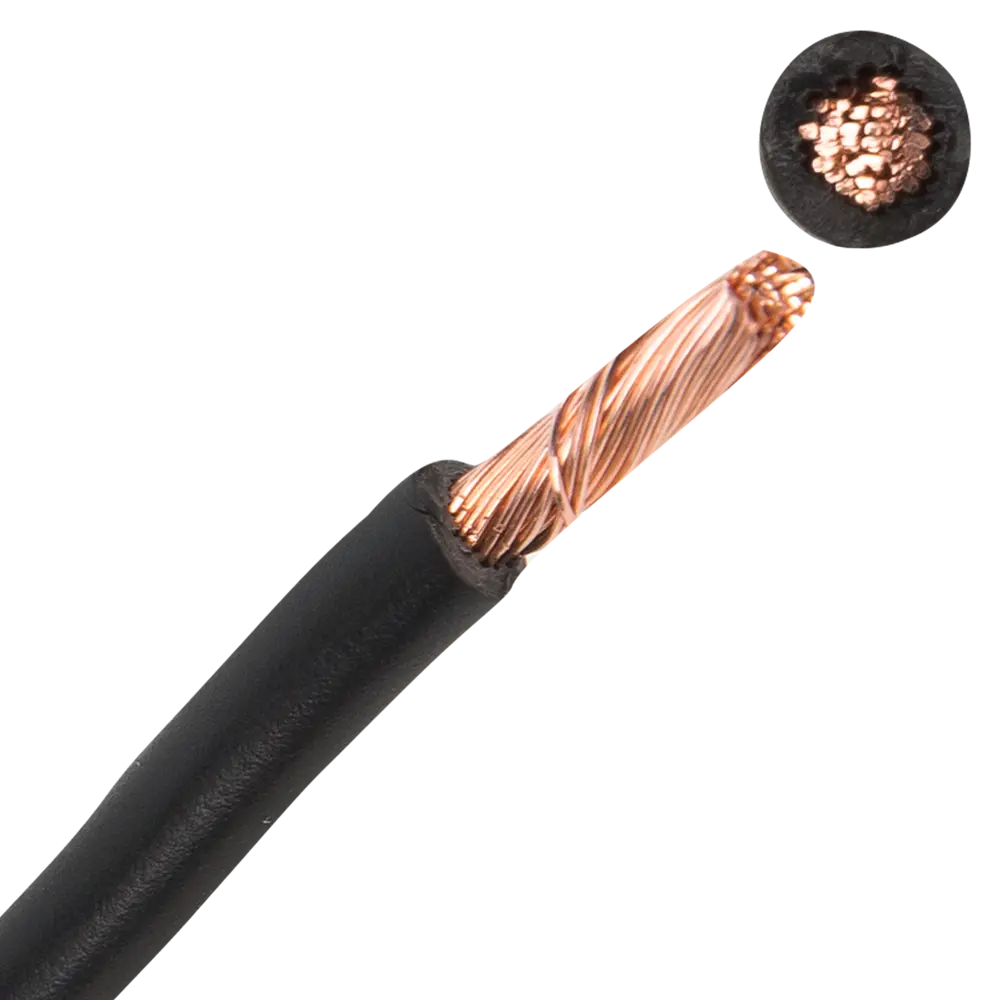 Фото 2 Провод Electraline ПУГВ 1x6 мм на отрез ГОСТ цвет черный Фото 2 Провод Electraline ПУГВ 1x6 мм на отрез ГОСТ цвет черный