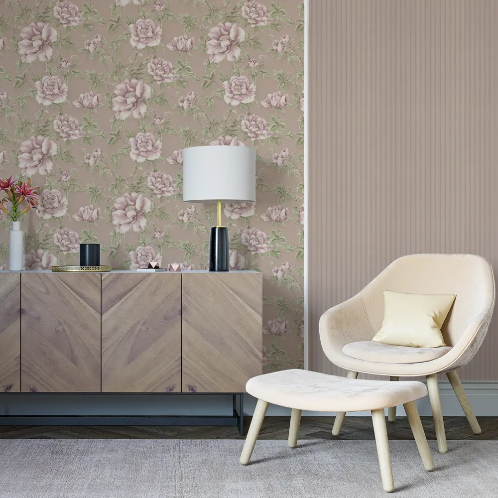 Фото 3 Обои флизелиновые Palitra Home Pion коричневые 1.06 м HC71519-54 Фото 3 Обои флизелиновые Palitra Home Pion коричневые 1.06 м HC71519-54
