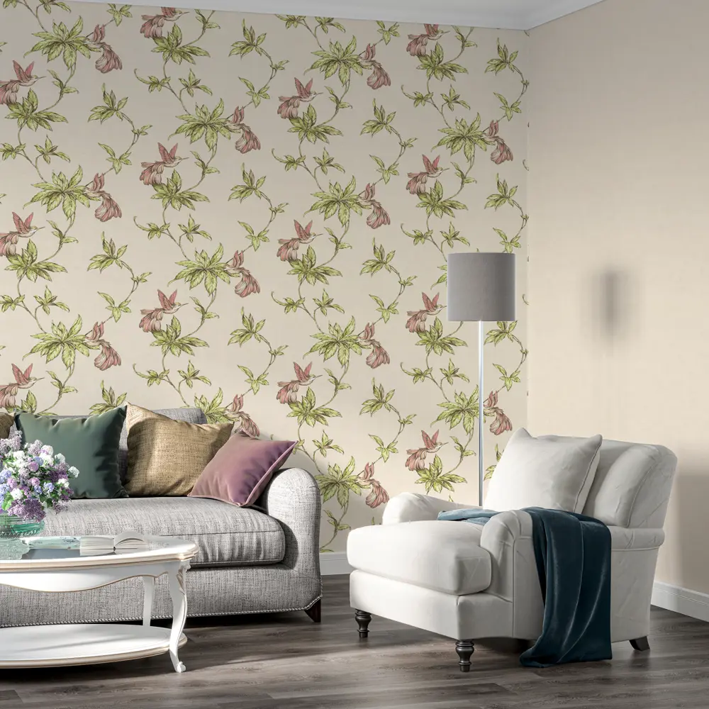 Фото 4 Обои флизелиновые Home Color Colibri бежевые 1.06 м HC71541-22 Фото 4 Обои флизелиновые Home Color Colibri бежевые 1.06 м HC71541-22