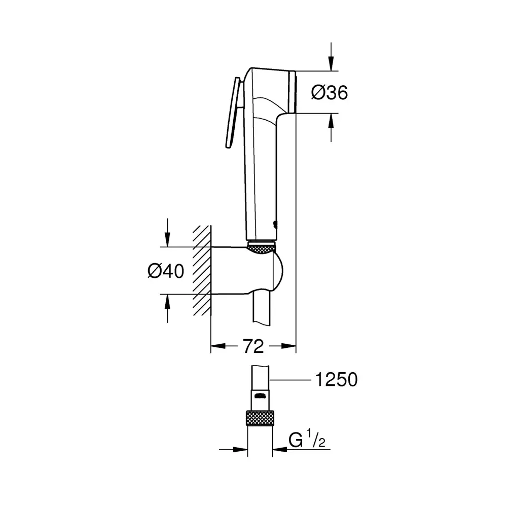 Фото 2 Душевая стойка Grohe Tempesta 26354000 Фото 2 Душевая стойка Grohe Tempesta 26354000