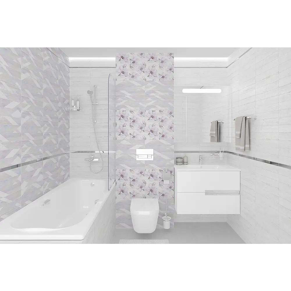 Фото 7 Плитка настенная Chance мозаика 20х40 см 1.2 м² Фото 7 Плитка настенная Chance мозаика 20х40 см 1.2 м²