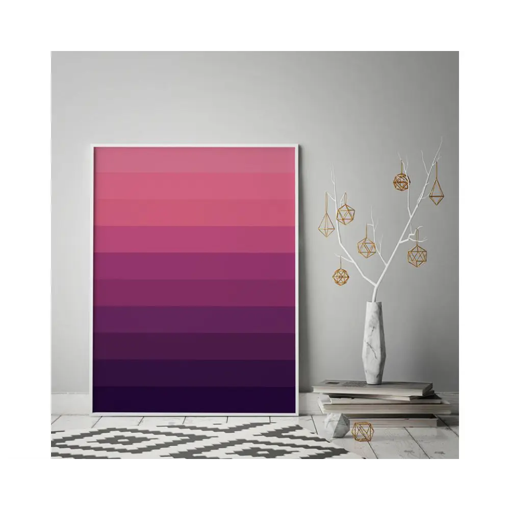 Фото Постер в раме ПростоПостер Линии 504361179581, 50x70 см