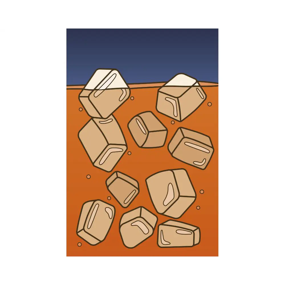 Фото 2 Постер в раме ПростоПостер Лёд 893584699871, 60x90 см