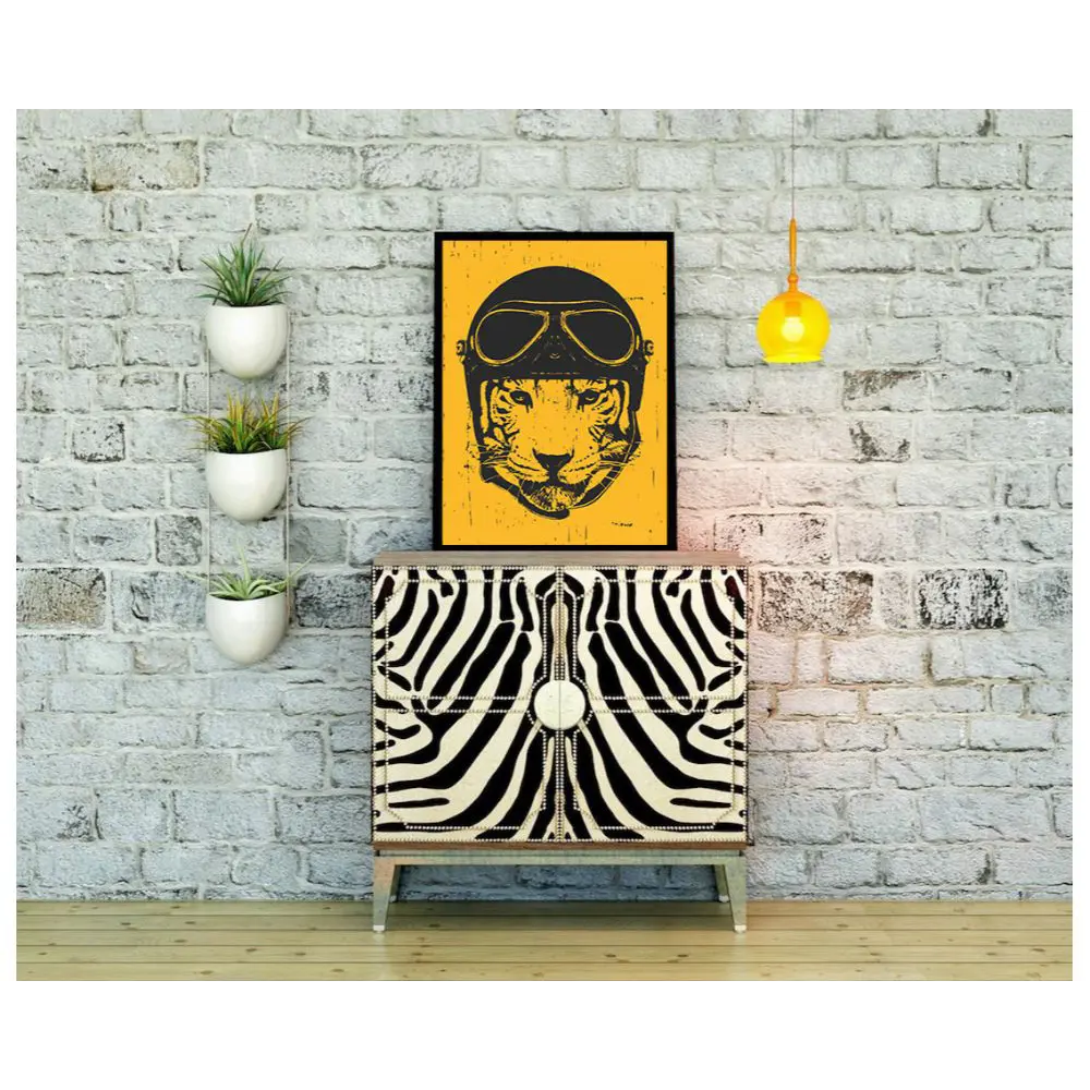 Фото Постер в раме ПростоПостер Тигр 986642534757, 40x50 см