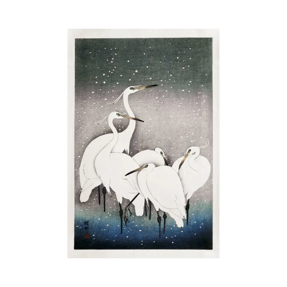 Фото 2 Постер ПростоПостер Белые журавли 504002396831, 40x50 см Фото 2 Постер ПростоПостер Белые журавли 504002396831, 40x50 см