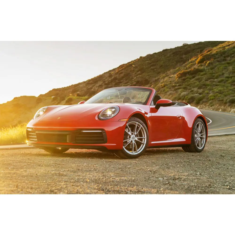 Фото 2 Постер в раме ПростоПостер Красный Порш - кабриолет 749373170934, 60x90 см