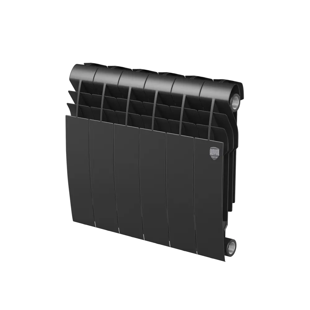 Фото 2 Радиатор секционный Royal Thermo Biliner 350/87 6 секций боковое подключение биметалл черный Фото 2 Радиатор секционный Royal Thermo Biliner 350/87 6 секций боковое подключение биметалл черный