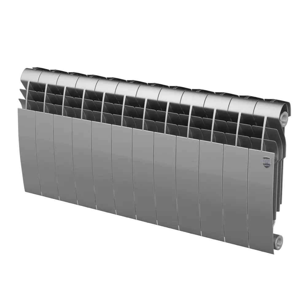 Фото 2 Радиатор секционный Royal Thermo Biliner 350/87 12 секций боковое подключение биметалл серый Фото 2 Радиатор секционный Royal Thermo Biliner 350/87 12 секций боковое подключение биметалл серый