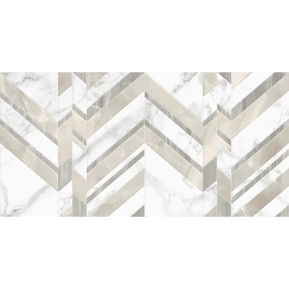 Фото Плитка настенная Marmo Bianco Chevron 30х60 см 1.44 м² цвет белый Фото Плитка настенная Marmo Bianco Chevron 30х60 см 1.44 м² цвет белый