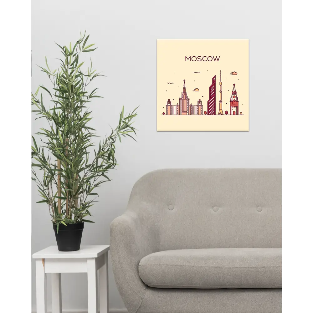 Фото 4 Картина на холсте «Москва» 30x30 см Фото 4 Картина на холсте «Москва» 30x30 см