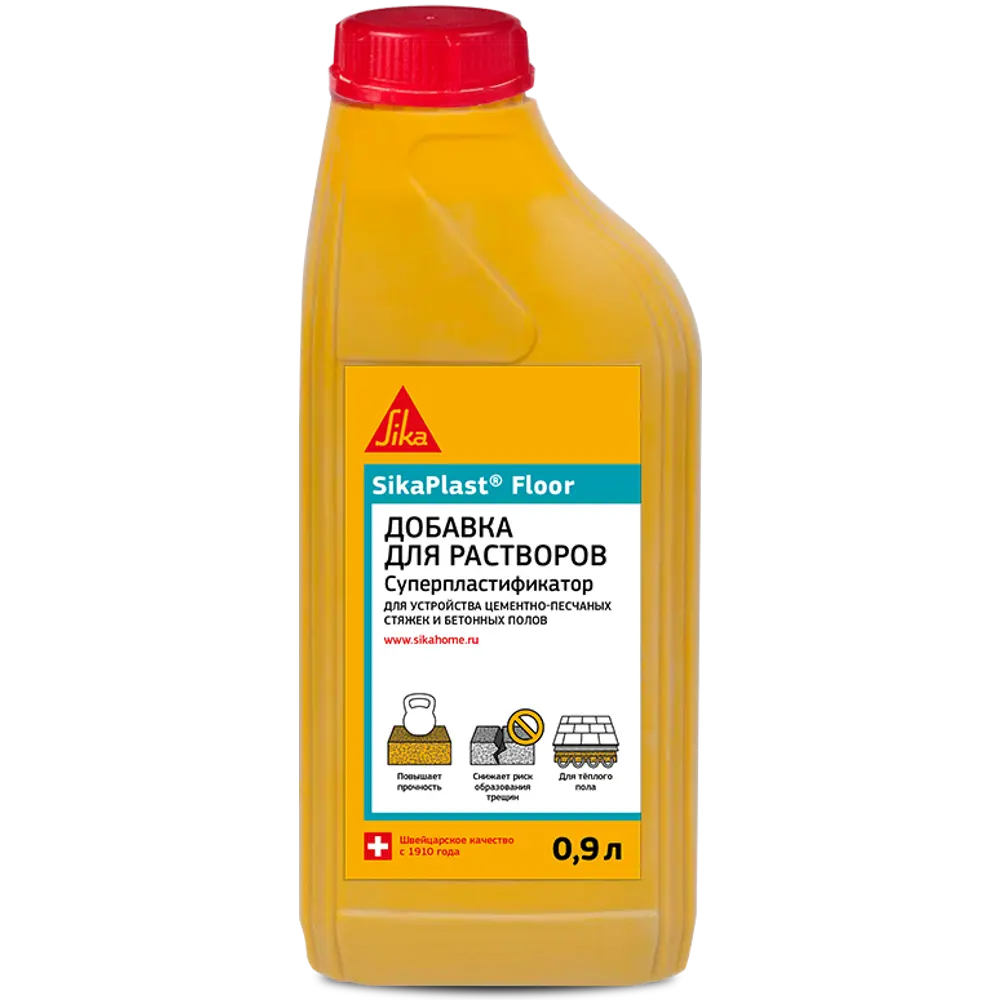 Фото Суперпластификатор стяжки Sika SikaPlast Floor, 1 л Фото Суперпластификатор стяжки Sika SikaPlast Floor, 1 л