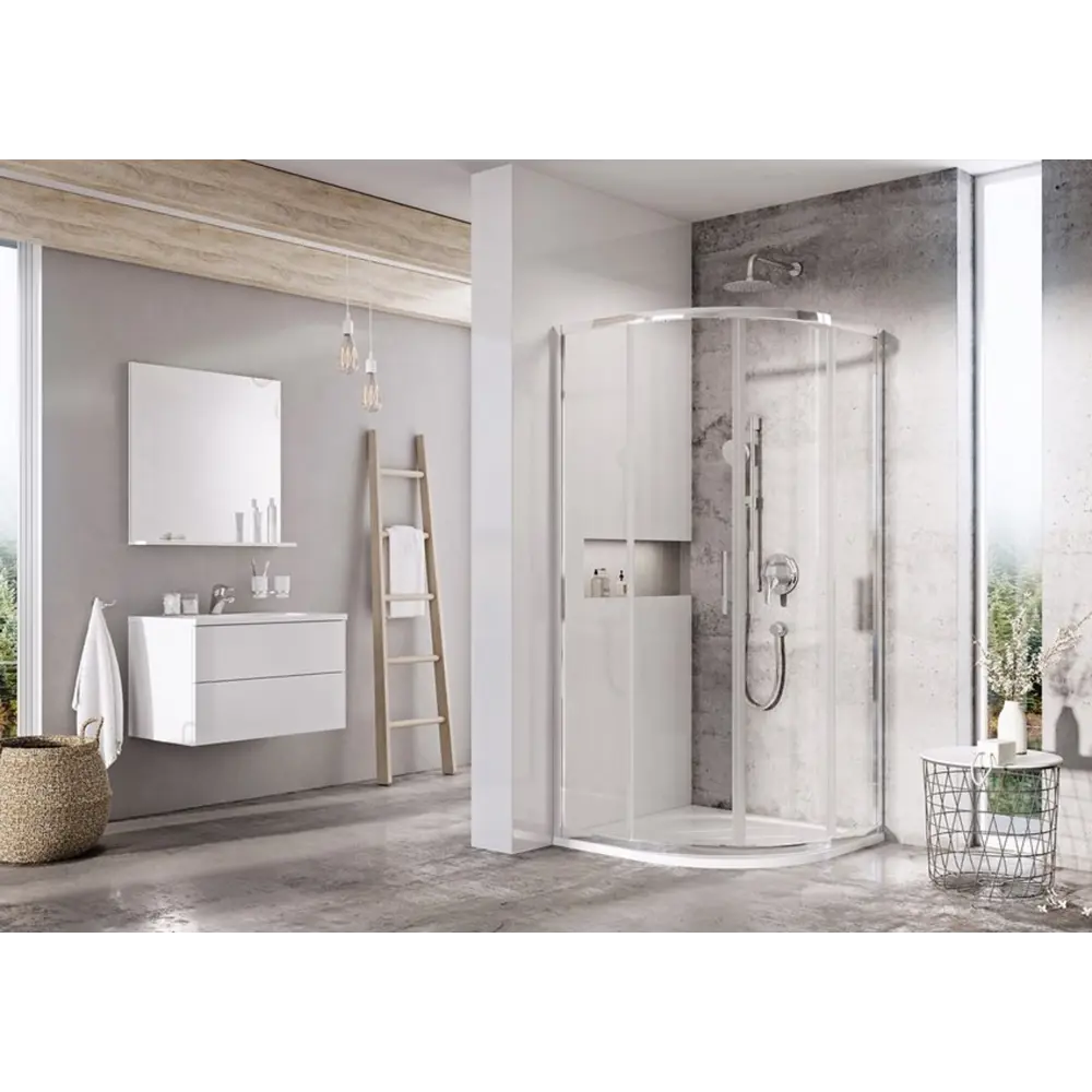 Фото 3 Душевой уголок Ravak Blix Slim BLSCP4-80 см блестящий профиль, прозрачное стекло X3BM40C00Z1 Фото 3 Душевой уголок Ravak Blix Slim BLSCP4-80 см блестящий профиль, прозрачное стекло X3BM40C00Z1