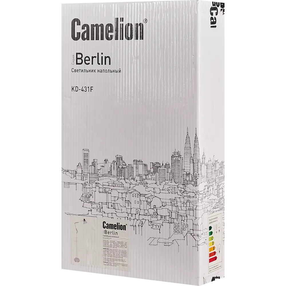 Фото 8 Торшер Camelion Berlin, цвет белый/хром Фото 8 Торшер Camelion Berlin, цвет белый/хром