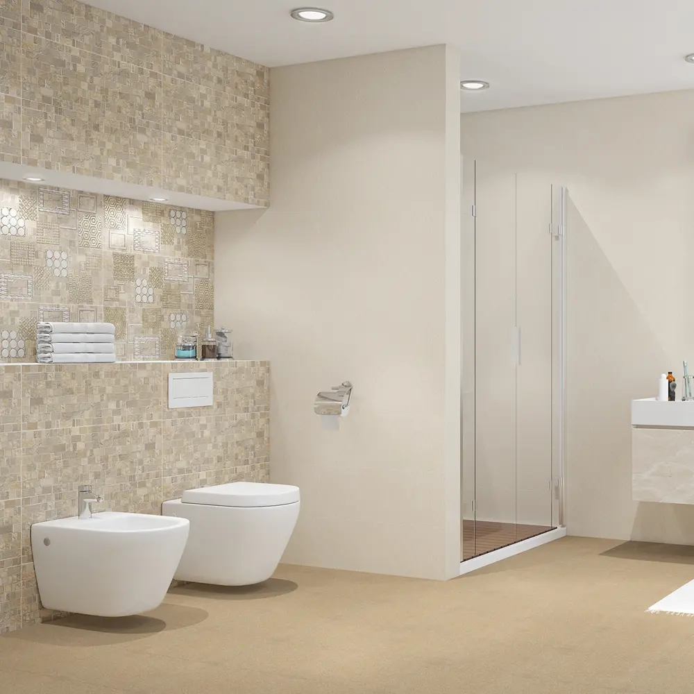 Фото 4 Плитка напольная Commesso 33.3x33.3 см 1.33 м² цвет бежевый Фото 4 Плитка напольная Commesso 33.3x33.3 см 1.33 м² цвет бежевый