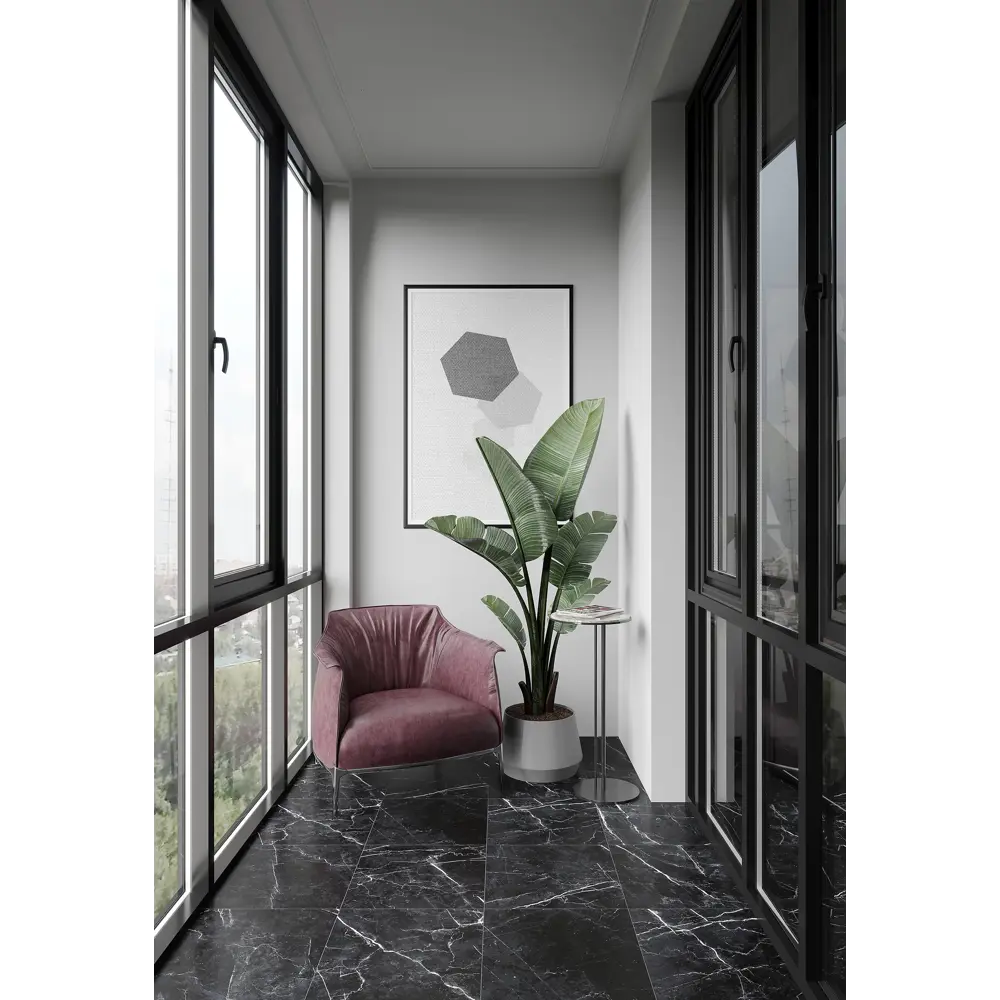 Фото 6 Глазурованный керамогранит Cersanit Diva 42x42 см 1.58 м² матовый цвет чёрный Фото 6 Глазурованный керамогранит Cersanit Diva 42x42 см 1.58 м² матовый цвет чёрный