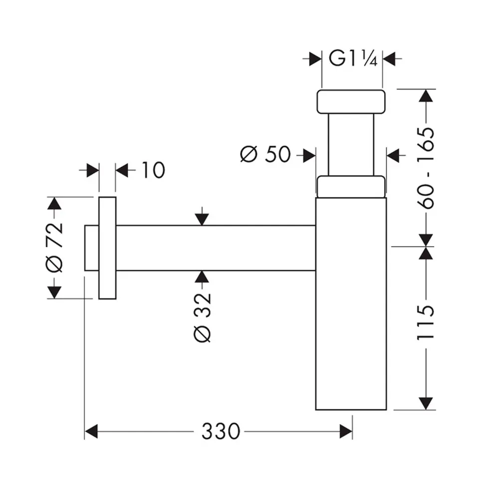 Фото 2 Сифон Hansgrohe Flowstar 52105990 Фото 2 Сифон Hansgrohe Flowstar 52105990