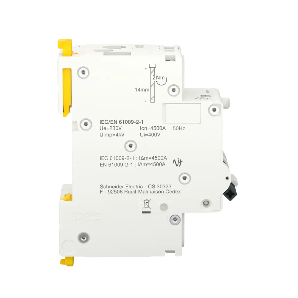 Фото 4 Дифференциальный автомат Systeme Electric Acti9 1P N C10 A 30 мА 4.5 кА AC A9DZ1610 Фото 4 Дифференциальный автомат Systeme Electric Acti9 1P N C10 A 30 мА 4.5 кА AC A9DZ1610