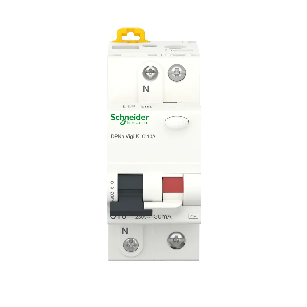 Фото 2 Дифференциальный автомат Systeme Electric Acti9 1P N C10 A 30 мА 4.5 кА AC A9DZ1610 Фото 2 Дифференциальный автомат Systeme Electric Acti9 1P N C10 A 30 мА 4.5 кА AC A9DZ1610