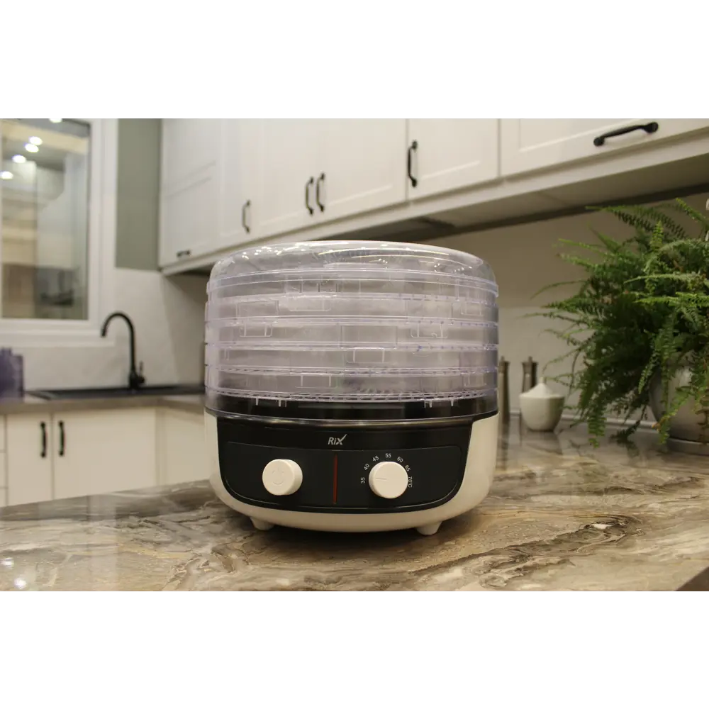 Фото 6 Электросушилка для овощей и фруктов Rix RXD-501, 500 Вт, 20 л, регулировка высоты и температуры Фото 6 Электросушилка для овощей и фруктов Rix RXD-501, 500 Вт, 20 л, регулировка высоты и температуры