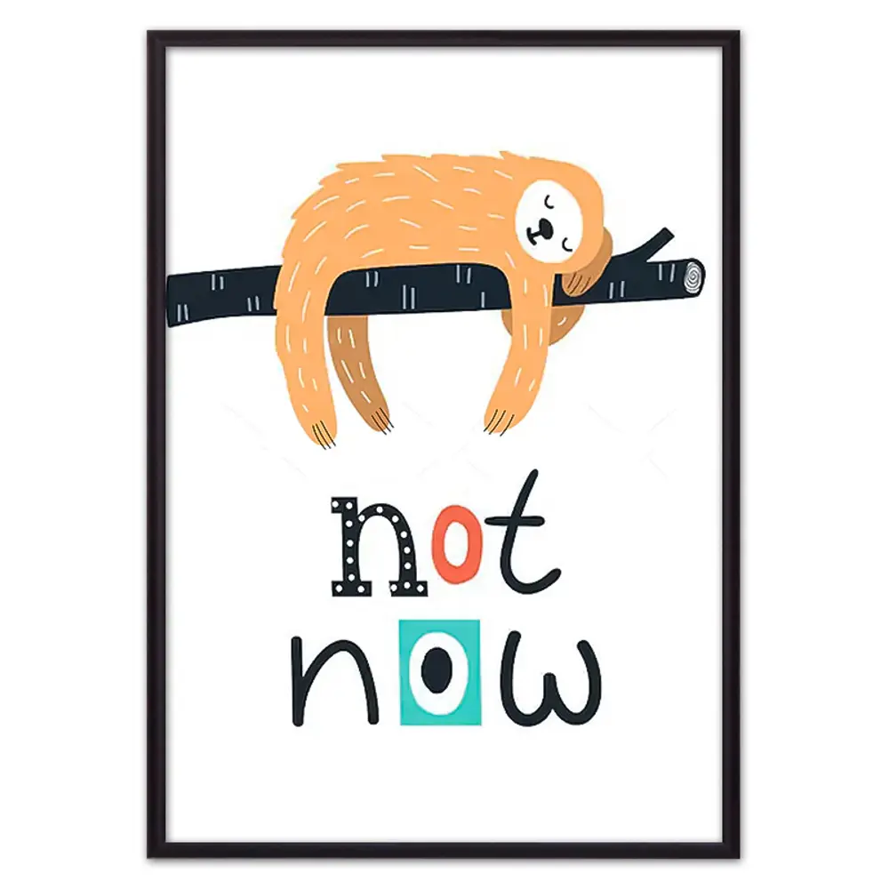 Фото Постер Дом Корлеоне Ленивец "Not now" 07-0591-30x40, 30x40 см Фото Постер Дом Корлеоне Ленивец "Not now" 07-0591-30x40, 30x40 см