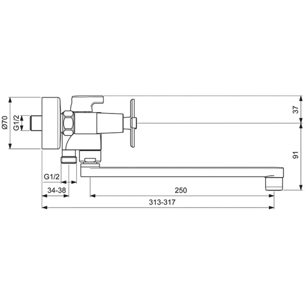 Фото 3 Смеситель для ванны Vidima Art BA329AA, цвет хром Фото 3 Смеситель для ванны Vidima Art BA329AA, цвет хром