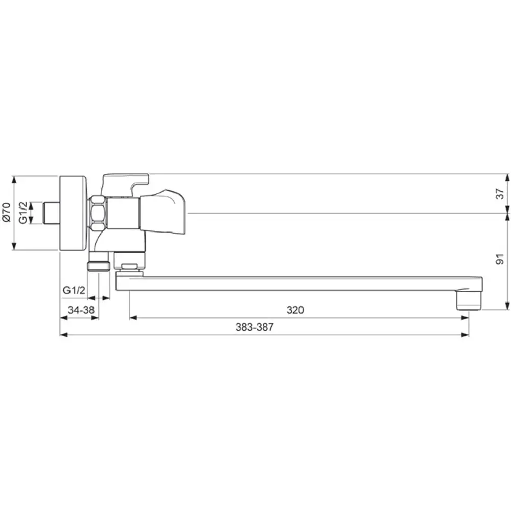 Фото 2 Смеситель для ванны Vidima Neo BA336AA Фото 2 Смеситель для ванны Vidima Neo BA336AA