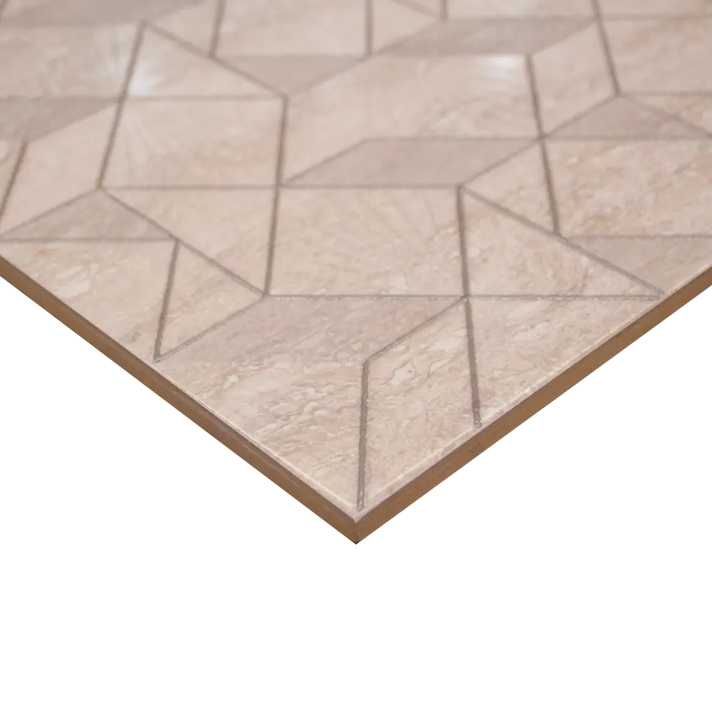 Фото 2 Декор настенный Azori Ascoli Diamond 31.5x63 см матовый камень цвет серый/серебристый