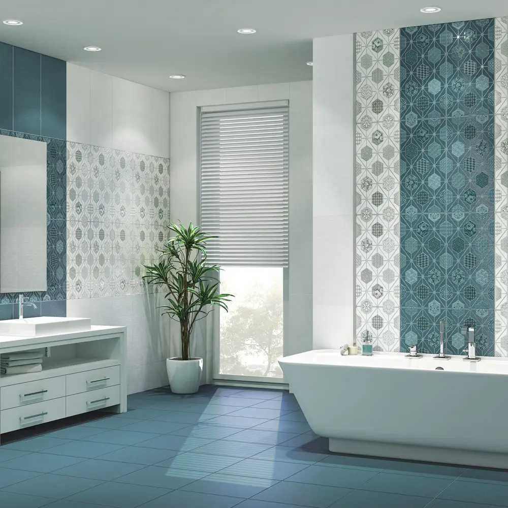 Фото 5 Плитка напольная Azori Devore 42x42 см 1.23 м² цвет индиго Фото 5 Плитка напольная Azori Devore 42x42 см 1.23 м² цвет индиго
